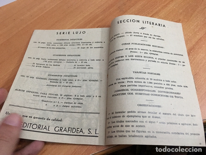 Tebeos: GRAFIDEA CATALOGO JUNIO 1944 . (COB37) - Foto 4