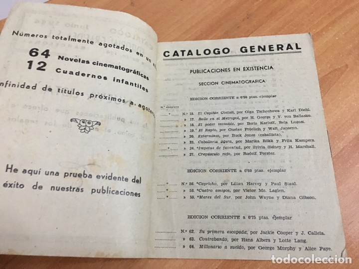 Tebeos: GRAFIDEA CATALOGO JUNIO 1944 . (COB37) - Foto 6