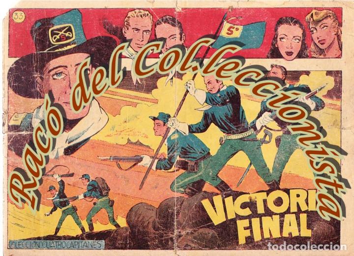Tebeos: CUATRO CAPITANES, N. 33, VICTORIA FINAL, EDITORIAL GRAFIDEA, 1954 - Foto 1