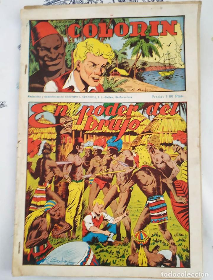 Tebeos: COLORIN Ed GRAFIDEA 1946 N,&ordm; 3 EL PODER DEL BRUJO CON ESTAMPAS ALI-BABA N.&ordm; 17/24 - Foto 1