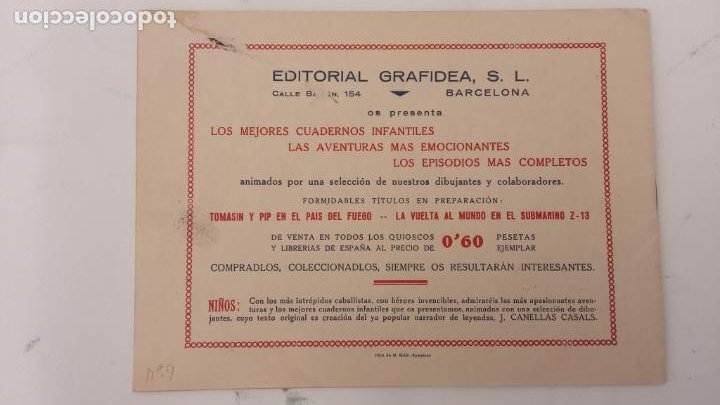 Tebeos: BRAVO ESPAÑOL ORIGINAL Nº 9 - EDI. CINEMA/GRAFIDEA 1941 - Foto 3 - 234682055
