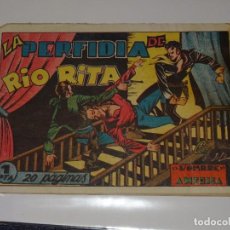 Tebeos: (M4) EL HOMBRE DE AMÉRICA - LA PERFIDIA DE RIO RITA N.8 - EDT GRAFIDEA 1950, SEÑALES DE USO NORMALES. Lote 311767933