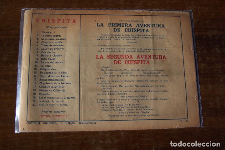 Tebeos: GGRAFIDEA,- CHISPITA 1&ordf; AV. N&ordm; 22 - Foto 2