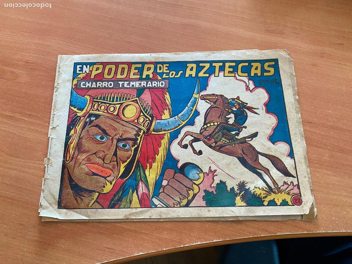Tebeos: EL CHARRO TEMERARIO N&ordm; 22 EN PODER DE LOS AZTECAS (ORIGINAL GRAFIDEA) (COB97) - Foto 1