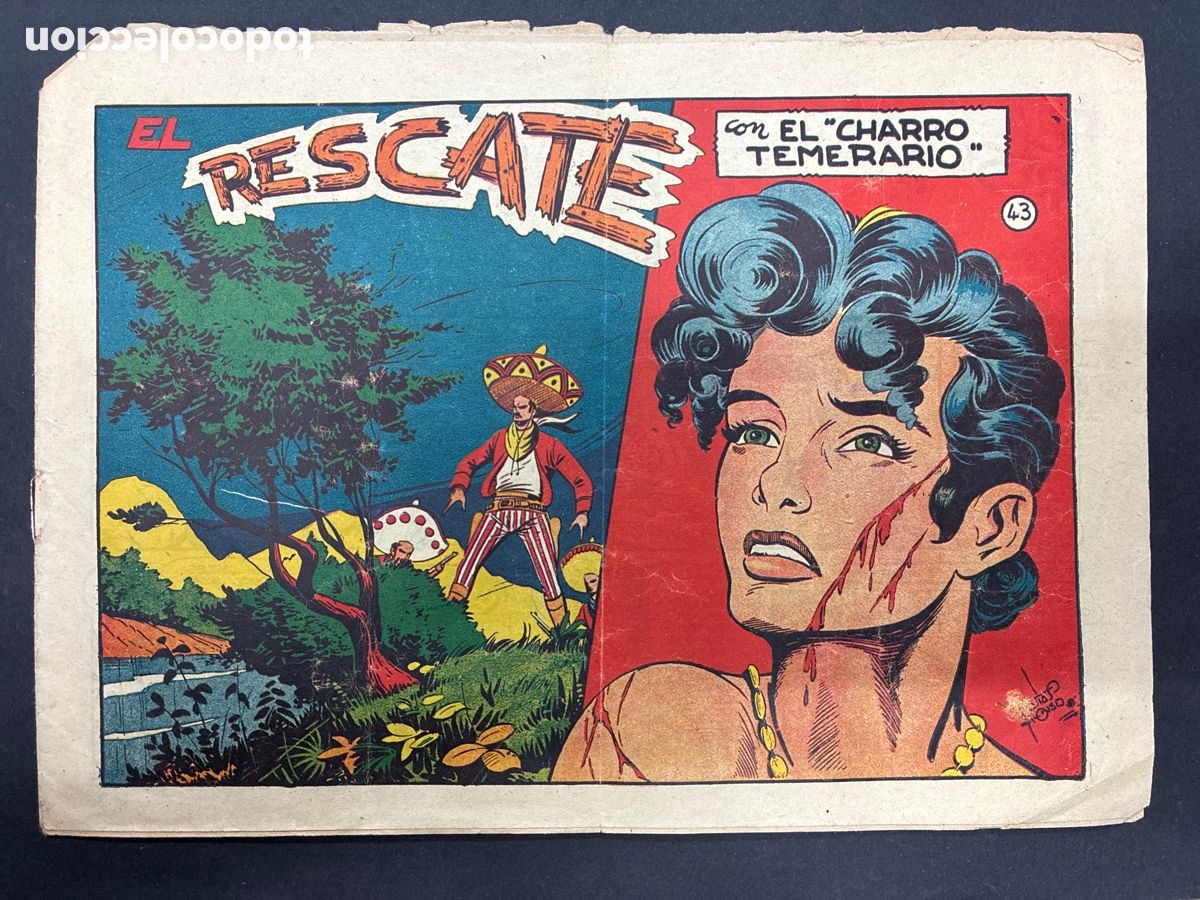 Tebeos: COMIC ORIGINAL EL CHARRO TEMERARIO N&ordm; 43 EDITORIAL GRAFIDEA - Foto 1