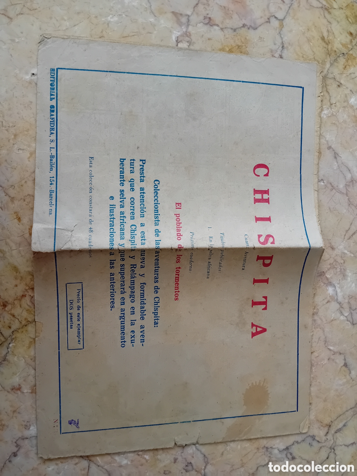 Tebeos: en la selva africana chispitas original de la epoca - Foto 2