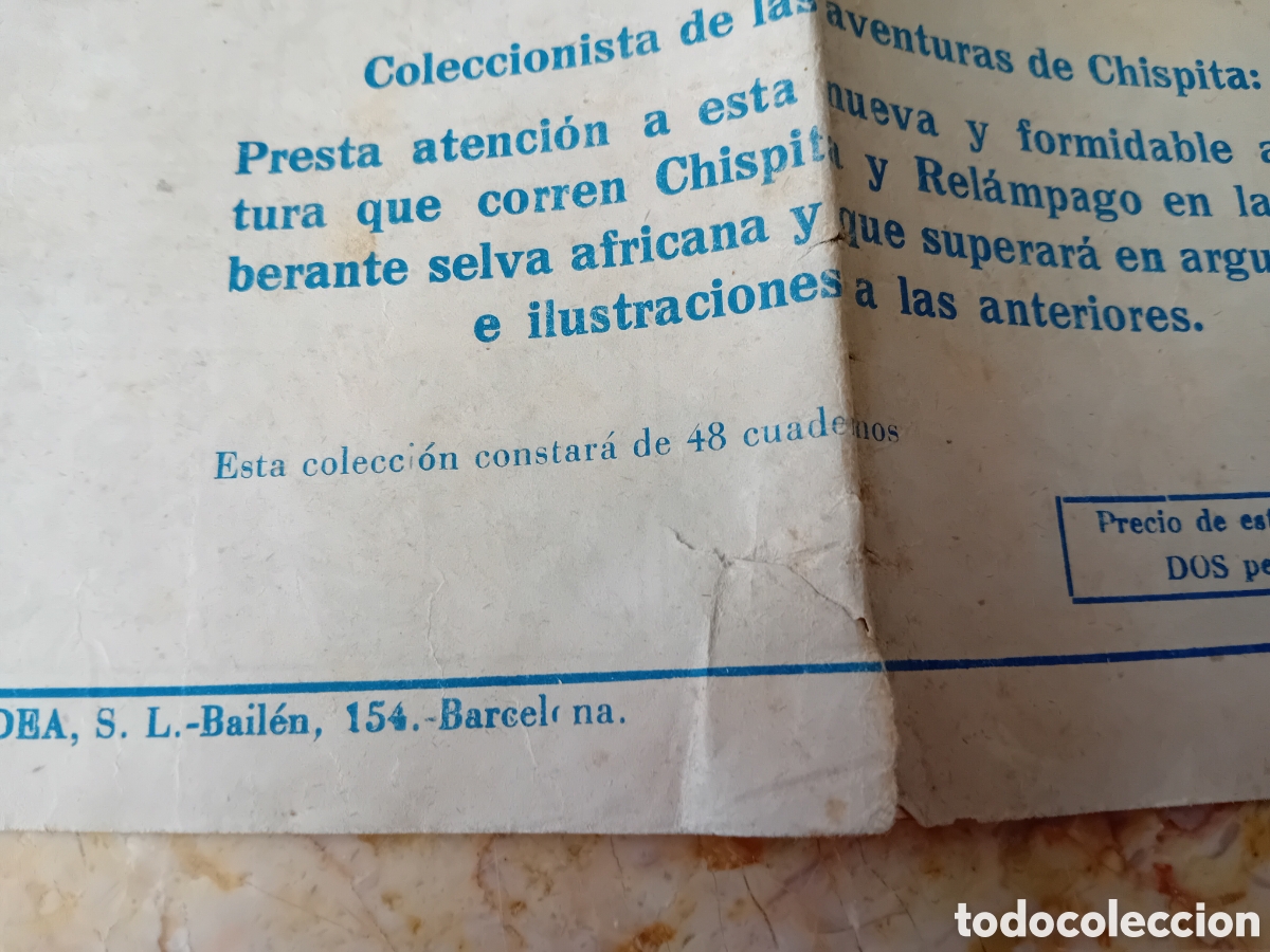 Tebeos: en la selva africana chispitas original de la epoca - Foto 3