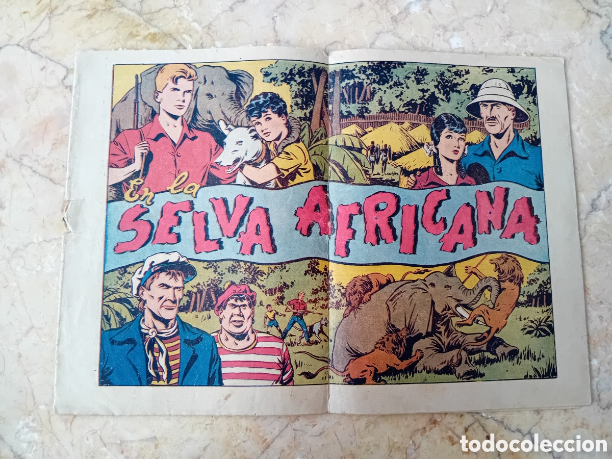 Tebeos: en la selva africana chispitas original de la epoca - Foto 1