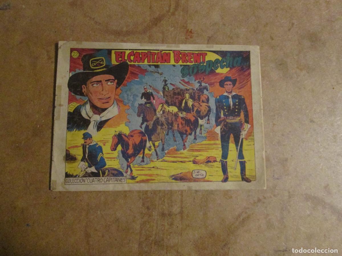Tebeos: cuatro capitanes n&ordm; 22, original grafidea 1954
