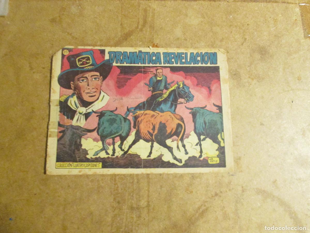 Tebeos: cuatro capitanes n&ordm; 19, original grafidea 1954