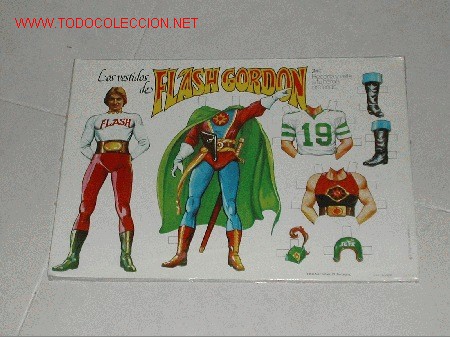 Tebeos: Flash Gordon. Recortable. A&ntilde;o 1980. Sin estrenar - Foto 1