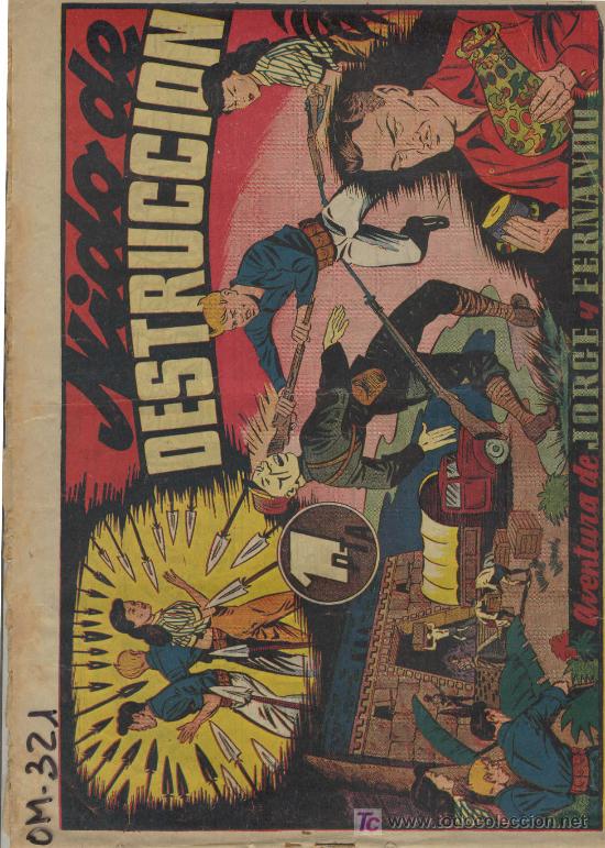 Tebeos: (COM-321)COMIC JORGE Y FERNANDO-NIDO DE DESTRUCCION - Foto 1