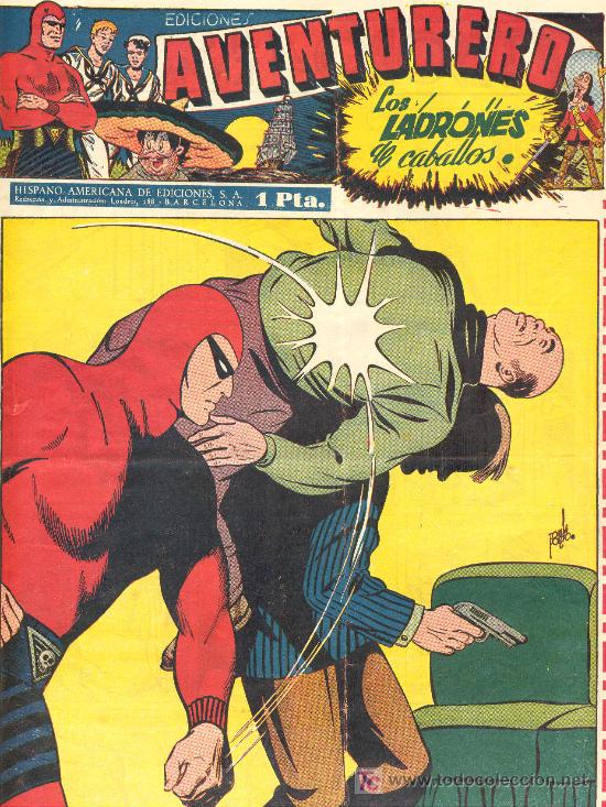 Tebeos: (COM-352)COMIC AVENTUREROS-LOS LADRONES DE CABALLOS - Foto 1