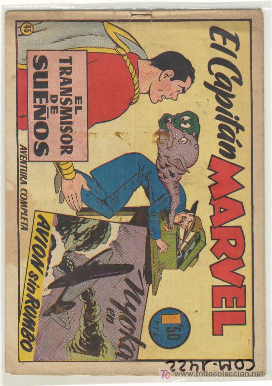 Tebeos: (COM-1422)COMIC EL CAPITAN MARVEL N&ordm;45 EL TRANSMISOR DE SUE&Ntilde;OS - Foto 1