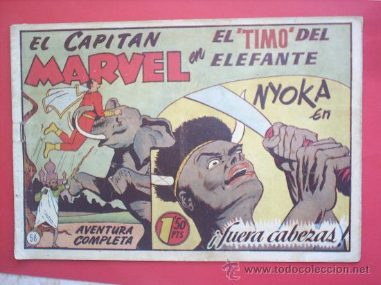 Tebeos: EL CAPITAN MARVEL N. 58 -HISPANO AMERICANA -ORIGINAL - Foto 1