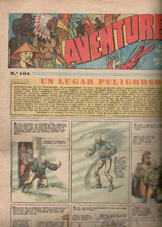 Tebeos: AVENTURERO      N&ordm; 104   DE HISPANO AMERICANA - Foto 1