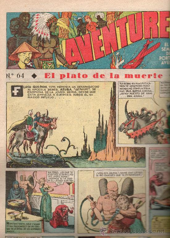 Tebeos: AVENTURERO      N&ordm; 64   DE HISPANO AMERICANA - Foto 1