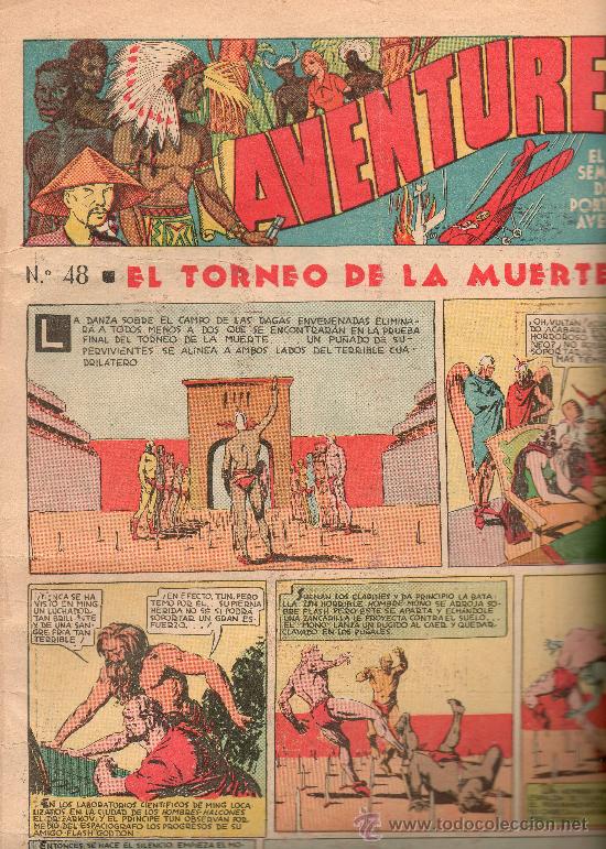 Tebeos: AVENTURERO      N&ordm; 48   DE HISPANO AMERICANA - Foto 1