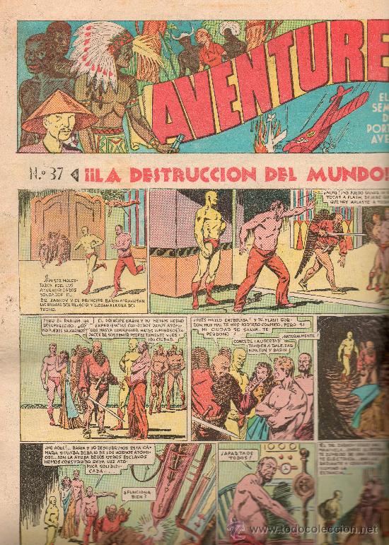 Tebeos: AVENTURERO      N&ordm; 37   DE HISPANO AMERICANA - Foto 1