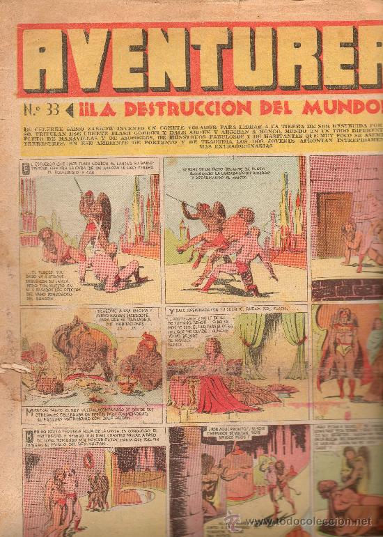 Tebeos: AVENTURERO      N&ordm; 33   DE HISPANO AMERICANA - Foto 1