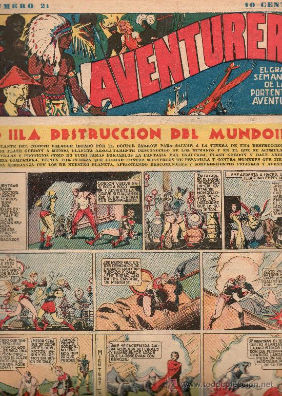 Tebeos: AVENTURERO      N&ordm; 21  DE HISPANO AMERICANA - Foto 1