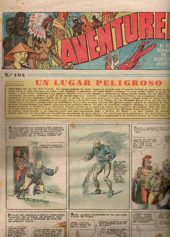 Tebeos: AVENTURERO    N&ordm; 104  DE HISPANO AMERICANA - Foto 1