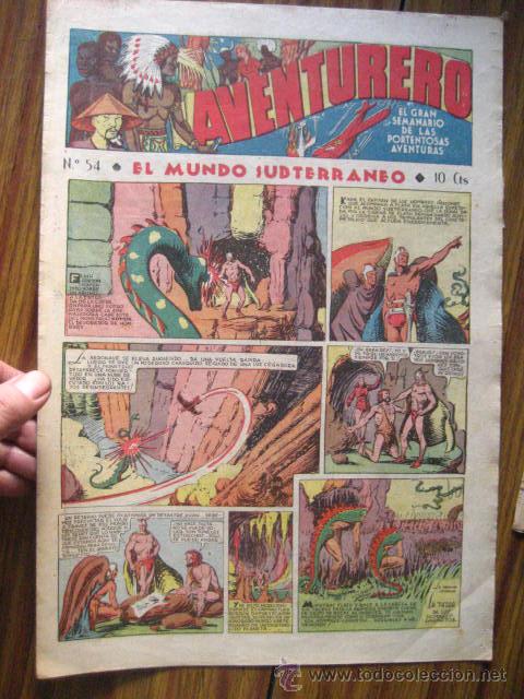 Tebeos: aventurero A&ntilde;o I n&ordm; 54 1935 -36 ,ed hispano americana ( cajn 1