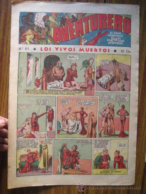BDs: aventurero A&ntilde;o I n&ordm; 61 1935 -36 ,ed hispano americana ( cajn 1
