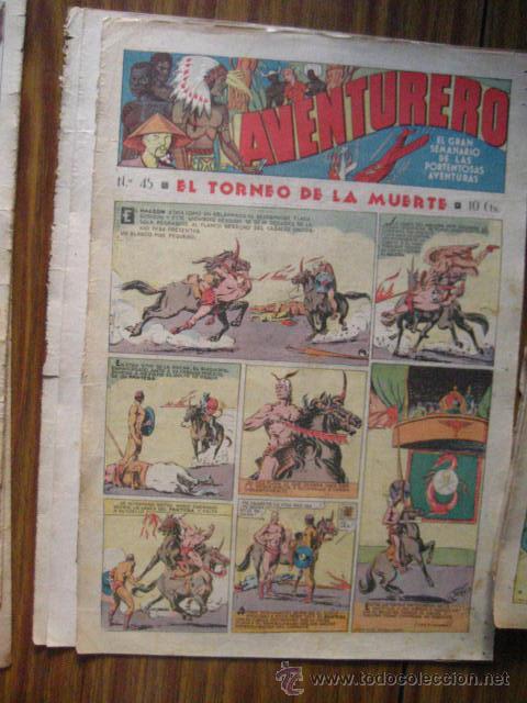 Tebeos: aventurero A&ntilde;o I n&ordm; 45 1935 -36 ,ed hispano americana ( cajn 1