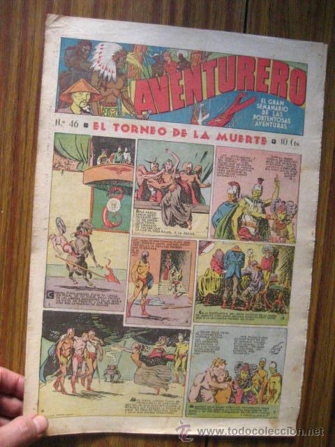 Tebeos: aventurero A&ntilde;o I n&ordm; 46 1935 -36 ,ed hispano americana ( cajn 1