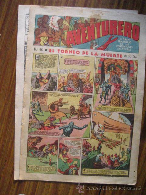 BDs: aventurero A&ntilde;o I n&ordm; 40 1935 -36 ,ed hispano americana ( cajn 1
