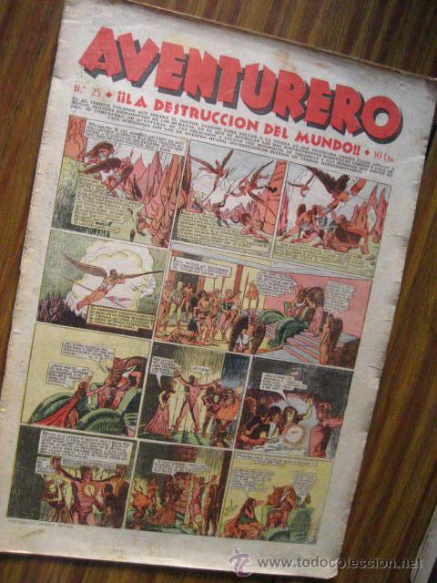 Tebeos: aventurero A&ntilde;o I n&ordm; 25 1935 -36 ,ed hispano americana ( cajn 1