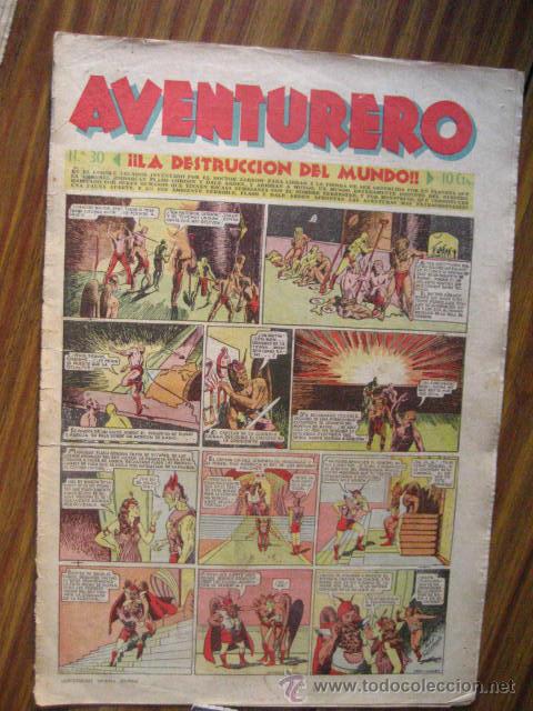 Tebeos: aventurero A&ntilde;o I n&ordm; 30 1935 -36 ,ed hispano americana ( cajn 1