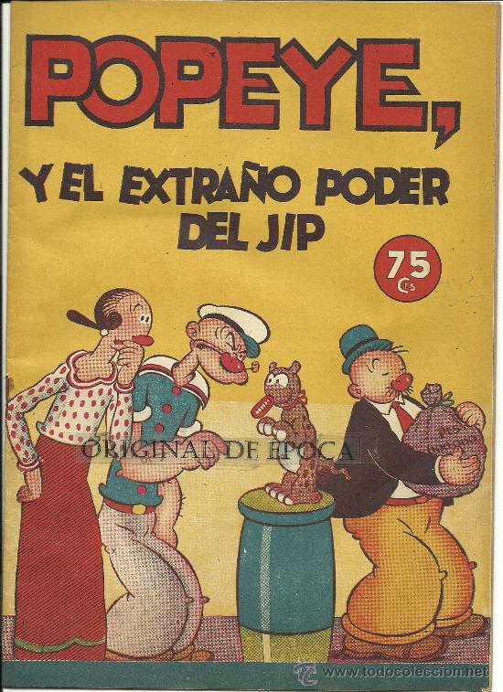 Tebeos: (COM-227)COMIC POPEYE Y EL EXTRA&Ntilde;O PODER DEL JIP 75 CTS.(HISPANO AMERICANA DE EDICIONES S.A.) - Foto 1