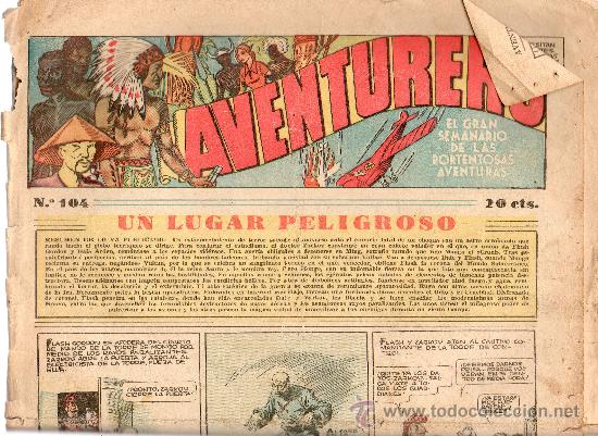 Tebeos: AVENTURERO      N&ordm; 104  DE   HISPANO AMERICANA - Foto 1