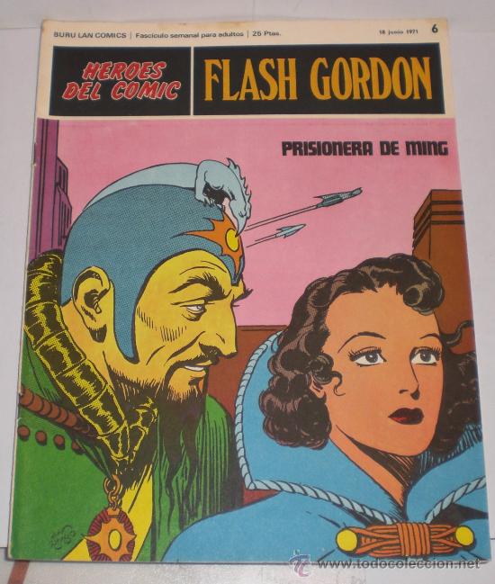 Tebeos: FLASH GORDON - HEORES DEL COMIC, N&ordm; 6 - BURULAN EDICIONES 1971 () - Foto 1