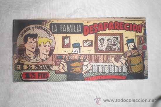 Tebeos: JORGE Y FERNANDO N&ordm; 66  ORIGINAL - Foto 1