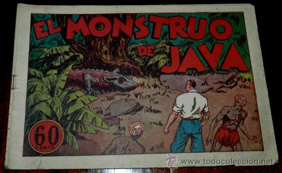 Tebeos: JUAN CENTELLA, ORIGINAL, EL MONSTRUO DE JAVA, TAL COMOS E VE EN LAS FOTOS PUETAS, EDITORIAL HISPANO - Foto 1