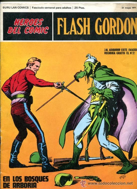 Tebeos: 12 CUBIERTAS DE FLASH GORDON DEL 1 AL 12 - Foto 1