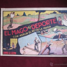 Tebeos: EL MAGO DEL DEPORTE CON MERLIN EL REY DE LA MAGIA Nº 8. HISPANO AMERICANA. ORIGINAL 1942. 