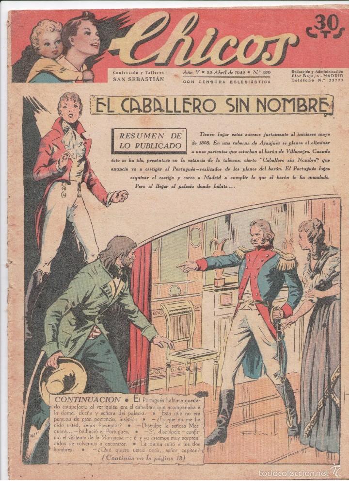 Tebeos: CHICOS N&ordm; 210   C.GIL 1938 - Foto 1