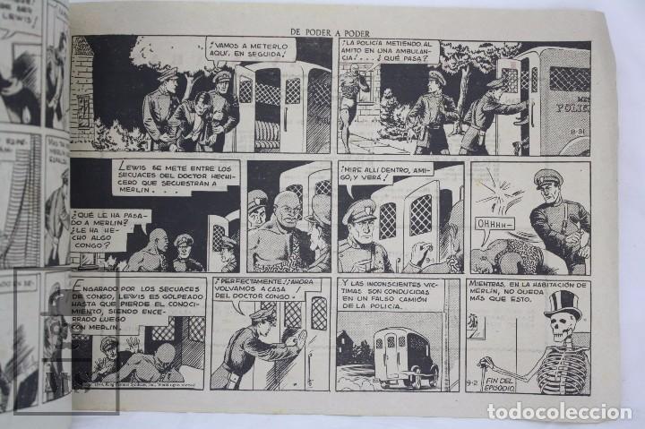 Tebeos: Antiguo C&oacute;mic Merl&iacute;n. El Rey de la Magia - N&ordm; 28. De Poder a Poder - Ed. Hispano Americana, A&ntilde;os 40 - Foto 2