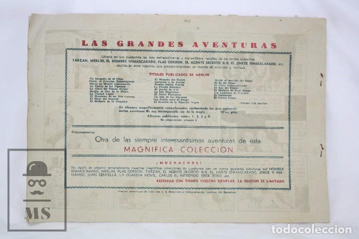 Tebeos: Antiguo C&oacute;mic Merl&iacute;n. El Rey de la Magia - N&ordm; 28. De Poder a Poder - Ed. Hispano Americana, A&ntilde;os 40 - Foto 4