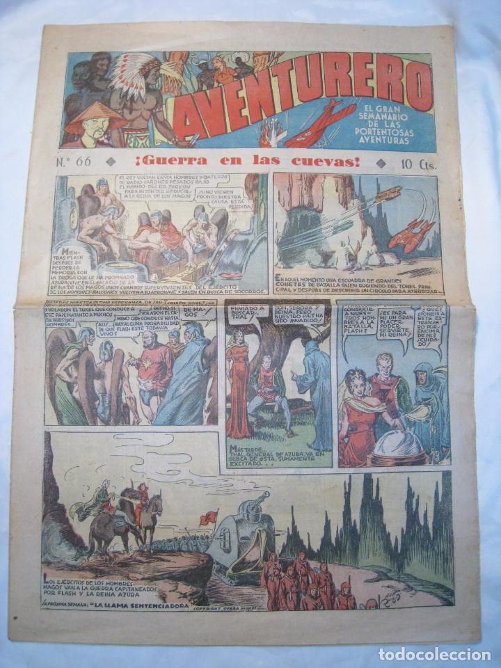 Tebeos: AVENTURERO N. 66 - HISPANO AMERICANA - ORIGINAL - Foto 1