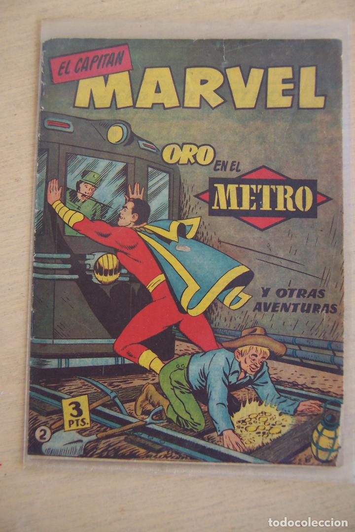 Tebeos: hispano americana,- el capit&aacute;n marvel n&ordm; 2 oro en el metro - Foto 1