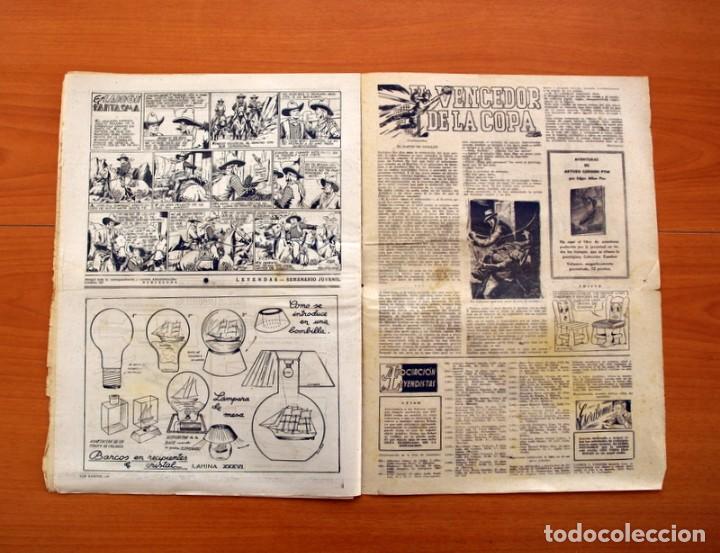 Tebeos: Leyendas, Semanario Juvenil, nº 149 - Editorial Hispano Americana 1944 - Tamaño 37x27 - Foto 6 - 97858579