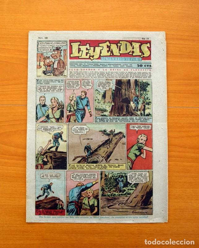 Tebeos: Leyendas, Semanario Juvenil, nº 169 - Editorial Hispano Americana 1944 - Tamaño 37x27 - Foto 1 - 97859615