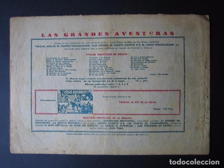 Tebeos: MERL&Iacute;N N&ordm; 30 (HISPANO AMERICANA DE EDICIONES,1942) - Foto 2