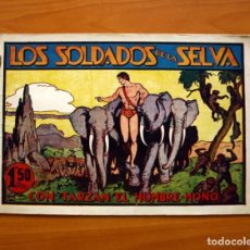Tebeos: TARZÁN - Nº 9, LOS SOLDADOS DE LA SELVA - EDITORIAL HISPANO AMERICANA 1942 - TAMAÑO 21'5X31. Lote 98107699