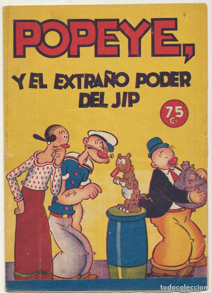 Tebeos: Popeye y el extra&ntilde;o poder del Jip. Hispano Americana  1941. RARO.. - Foto 1